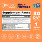 Bio360 Cognitive Support, 30 Vegan Supplements (30 Count (Pack of 1))