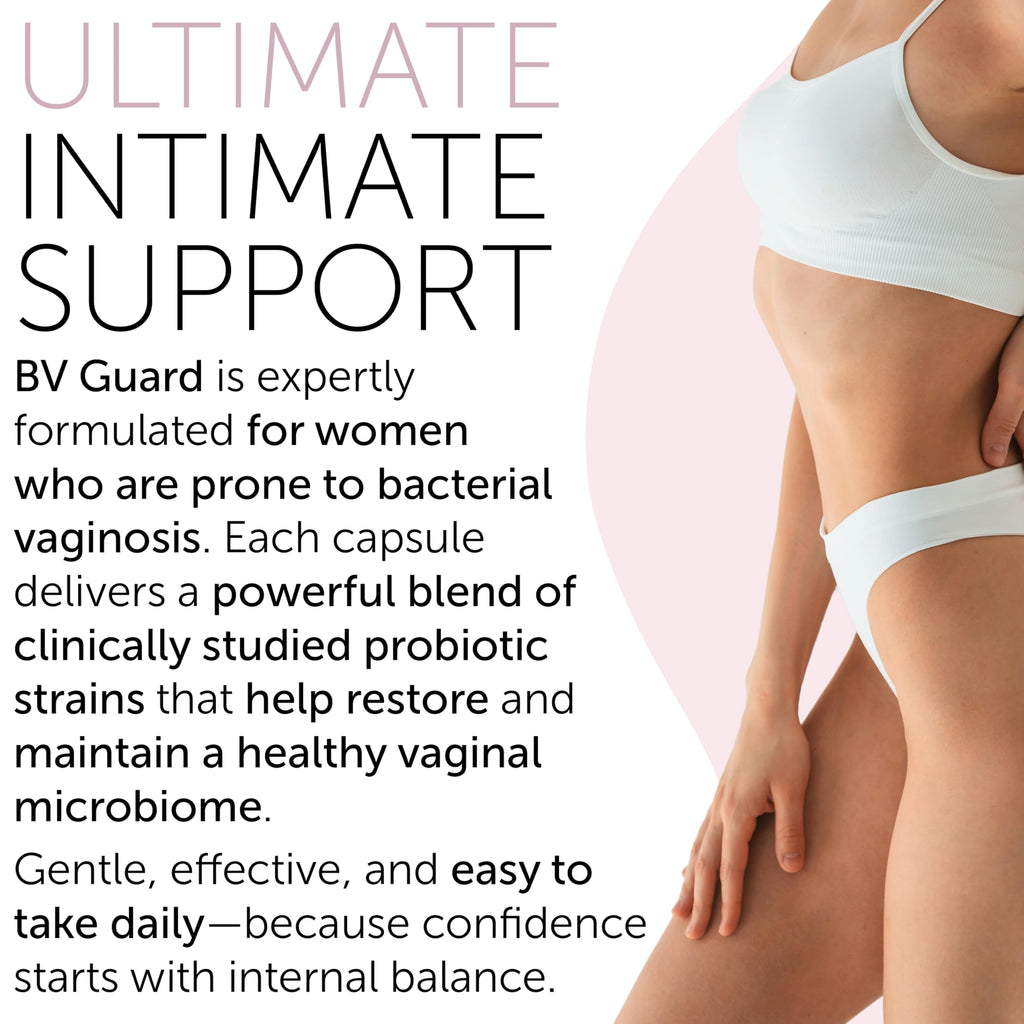 Bacterial Vaginosis Symptoms Relief for Women | Natural Homeopathic Supplement for Odor, Itching, Discharge, BV, and Vaginal Microbiota Imbalance | 60 Capsules for pH Balance and Daily Support