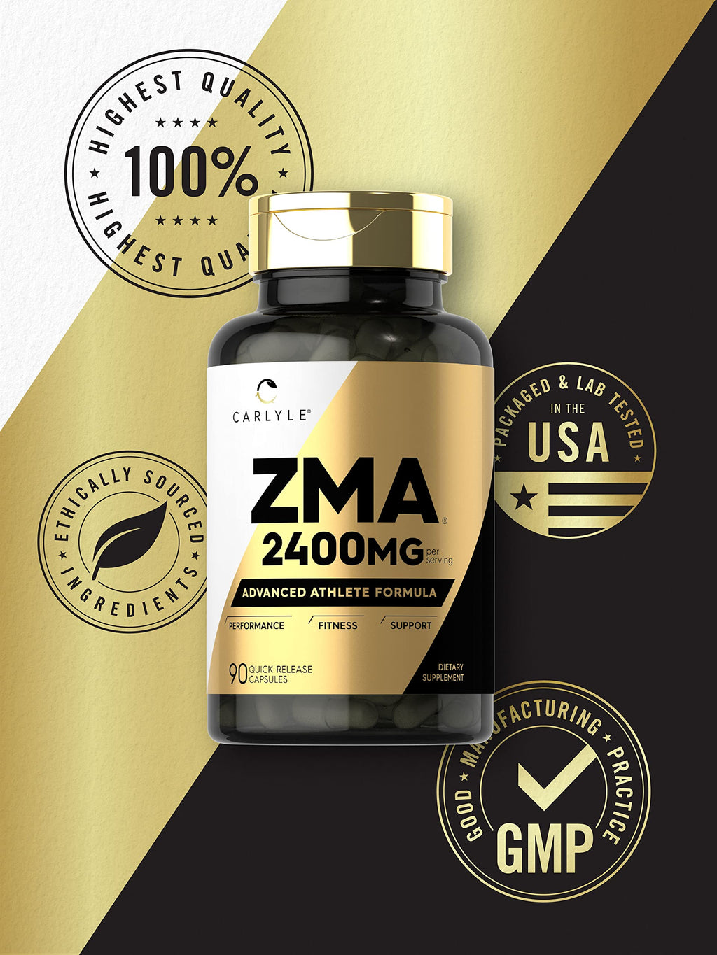 Carlyle ZMA Supplement for Men and Women | 90 Capsules