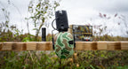 Walker's Game Ear Razor Slim Electronic Muff - Green Duck Camo