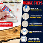ALECPEA Medium-Thick CA Glue (500 CPS) 20g - Instant Bond Adhesive