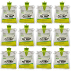 RESCUE! Outdoor Disposable Fly Trap – Hanging Fly Catcher with Attractant Bait, Fly Bag for Patio, Yard, Trash & Farm Areas – Easy-to-Use Outdoor Fly Control - 12 Traps