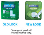FitRight OptiFit Extra Adult Briefs, Incontinence Diapers with Tabs, Moderate Absorbency, Large, 44 to 56", 80 Count