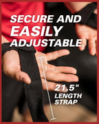 Harbinger Padded Cotton Lifting Straps with NeoTek Cushioned Wrist (Pair), Merlot