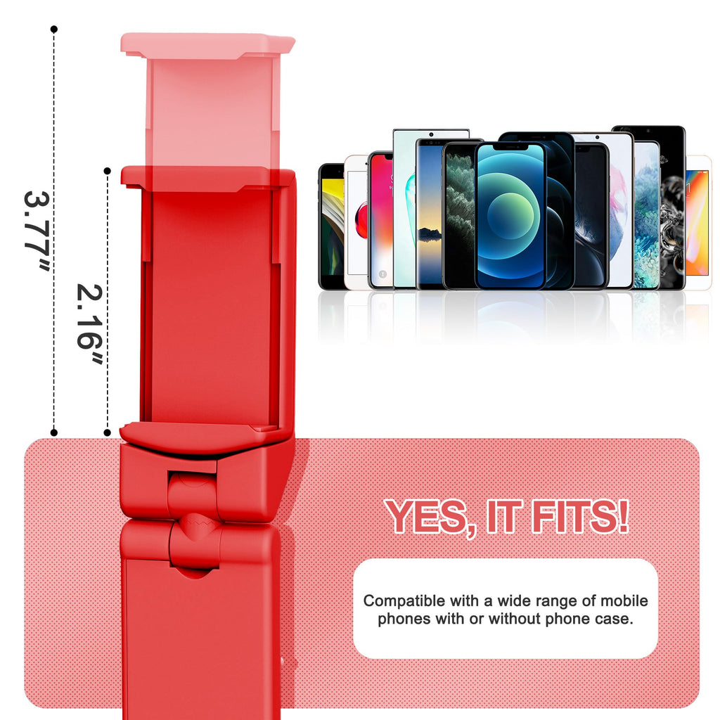 Perilogics Airplane Phone Holder Mount Universal in Flight Hands Free Viewing with Multi-Directional Dual 360 Degree Rotation (Coral)