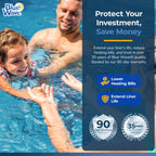 Blue Wave Closed Cell Pool Wall Foam for Above Ground Pools – 48-in x 75-ft x 1/8-in High-Density Padding, Insulating Liner Barrier – Reduces Heat Loss and Prevents Wear and Tear – White