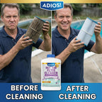 Adios! Hot Tub 4X Filter Cleaner for Spas – Deep Cleaning Soaking Solution Dissolves Grease and Grime, Unclogging and Restoring Water Flow (32oz)