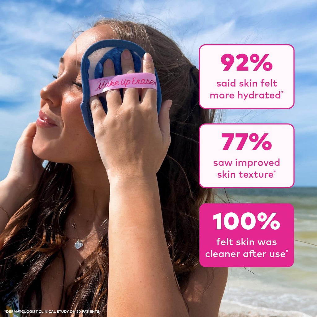 The Original MakeUp Eraser 7-Day Set, Erase All Makeup with Just Water, Including Waterproof Mascara, Eyeliner, Foundation, Lipstick, Sunscreen, and More! Coastal Cowgirl, 7ct.