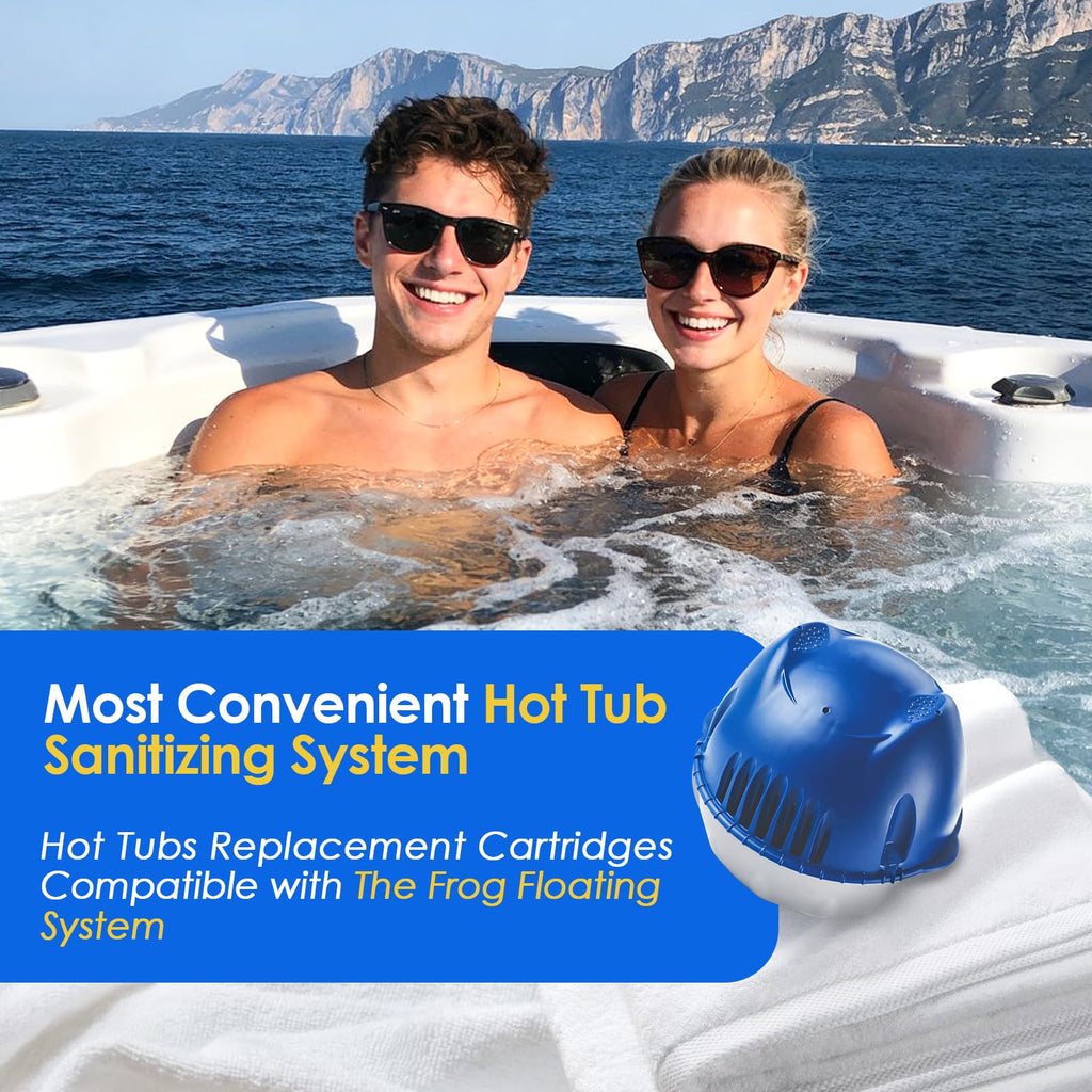 6 Pack-Hot Tubs Replacement Cartridges Compatible with The Frog Floating System - Water Treatment System for Hot Tubs up to 600 Gallons - Less Chemical Use