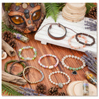 Nosiny 10pcs Therian Bracelets Fairy Grunge Stacking Leather Beaded Stretch Bracelet Therian Pride Symbol Accessory with Paw Designs for Cosplay Gift