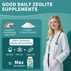 Zeolite Gummies for Women - Zeolite Supplement with Milk Thistle, Chlorella, Vitamin B12 & D3 - Supports Heavy Metal, Immune Health, Natural Metabolism, Energy & Clear Skin - 30 Day Vegan Supply