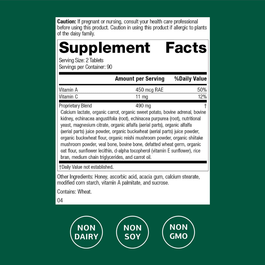 Standard Process Cataplex A-C - Supplement for Immune & Healthy Cell Support with Vitamins C & A - Aids Eye Health - Contains Ingredients with Antioxidant Activity - 180 Tablets (90 Servings)