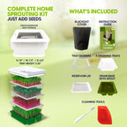 Sprouting Trays - 4-Tier Seed Sprouter with Drain Spout