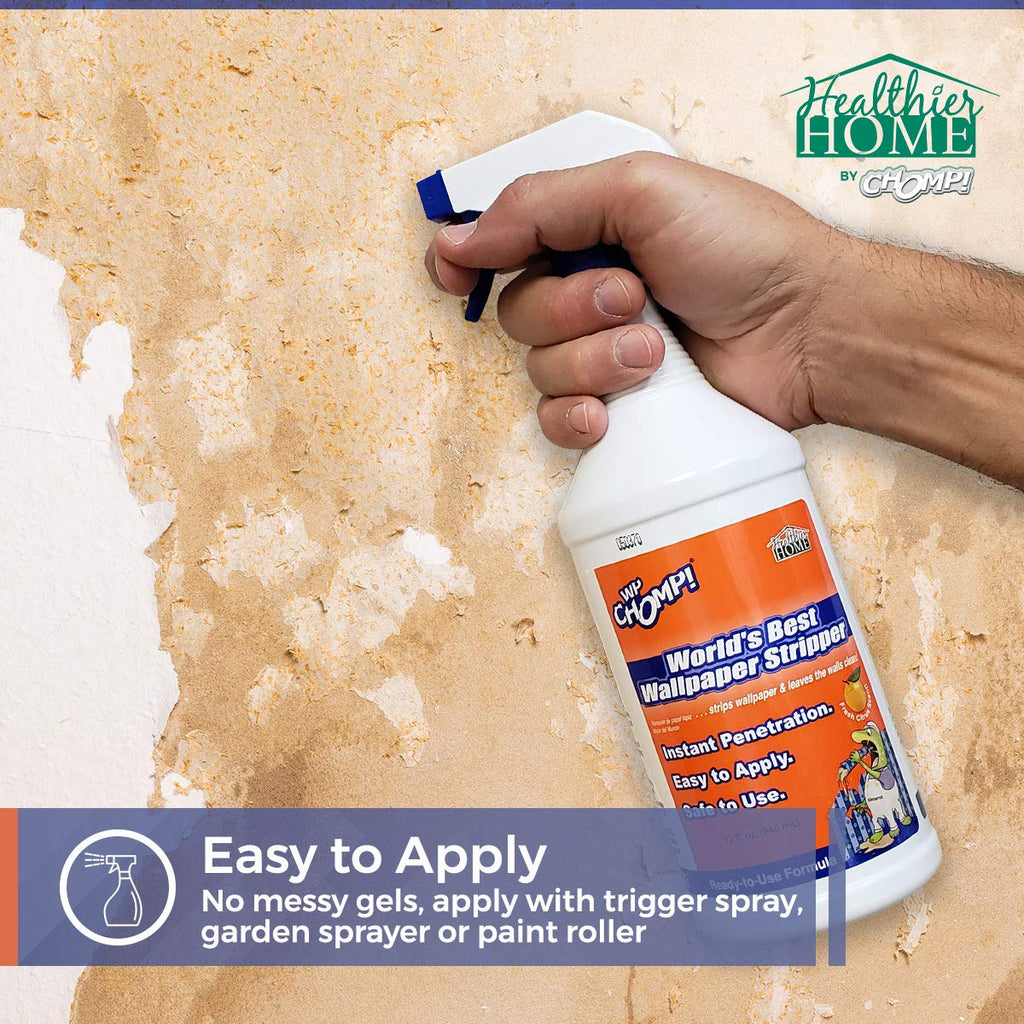 WP Chomp World’s Best Wallpaper Stripper: and Sticky Paste Remover, Citrus Scent 32oz.trigger