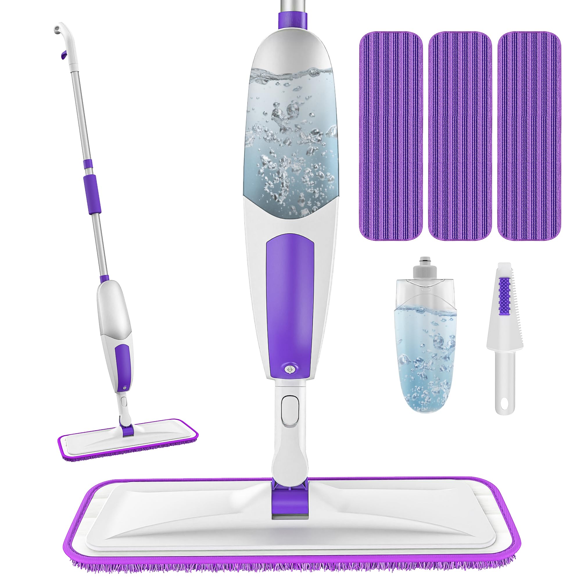 Microfiber Spray Mops for Floor Cleaning Wet Dry Use for Wood Laminate Tile