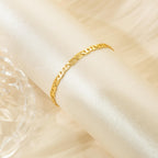 CISSIEPERAL Ankle Bracelets 14K Gold Ankle Bracelets for Women 3.6mm 9-11”