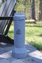 Outdoor Cigarette Receptacle – Heavy-Duty Ashtray, Commercial-Grade, 100% Aluminum Lined, Rotomolded Poly Construction, Smoke Butler Outdoor Cigarette Disposal Unit (Charcoal)