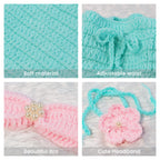 Newborn Photography Props Baby Crochet Mermaid Outfit Tail Headband Bra