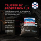 Adventure Medical Kits QuikClot Advanced Clotting Gauze - Stops Bleeding Up to 5X Faster Than Standard Gauze - Kaolin Hemostatic Dressing - for First Aid Kits & Survival Gear - 3 x 48