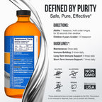 Sovereign Silver Immune Support - Colloidal Silver, Bio-Active Silver Hydrosol, 10 ppm, Liquid Twist Top, 32 Fl Oz, (946 mL)