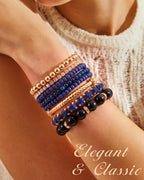 MILACOLATO 4 Sets Boho Stackable Bracelets for Women Adjustable