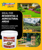 Kaput Ground Squirrel Bait - Effective Fleas & Squirrel Killer with Diphacinone & Imidacloprid - Targeted Pest Control for Outdoor Use, (5 lbs)