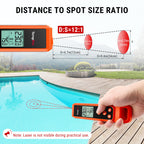 TempPro TP420 2-in-1 Instant Read Thermometer for Cooking, Infrared Thermometer with Meat Probe, Non-Contact Laser Meat Thermometer for Griddle Grill Pizza Oven HVAC Pool (Previously ThermoPro)