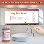 AAwipes Lead Test Swab Kit (60 Rapid Home Testing Swabs) 30-Second Results. Dip in Water. Home Use for - Painted, Jewelry, Ceramics, Wood (LS60)