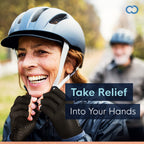Copper Compression Arthritis Gloves | Fingerless Arthritis Carpal Tunnel Pain Relief Gloves For Men & Women | Hand Support Wrist Brace For Rheumatoid, Tendonitis, Swelling, Crocheting, Typing (M)