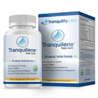 Tranquility Labs Tranquilene Total Calm - Stress Relief - All Natural Herbal Supplement - 60 Capsules - Extra Strength with Ashwagandha, Bacopa, B-Complex & More