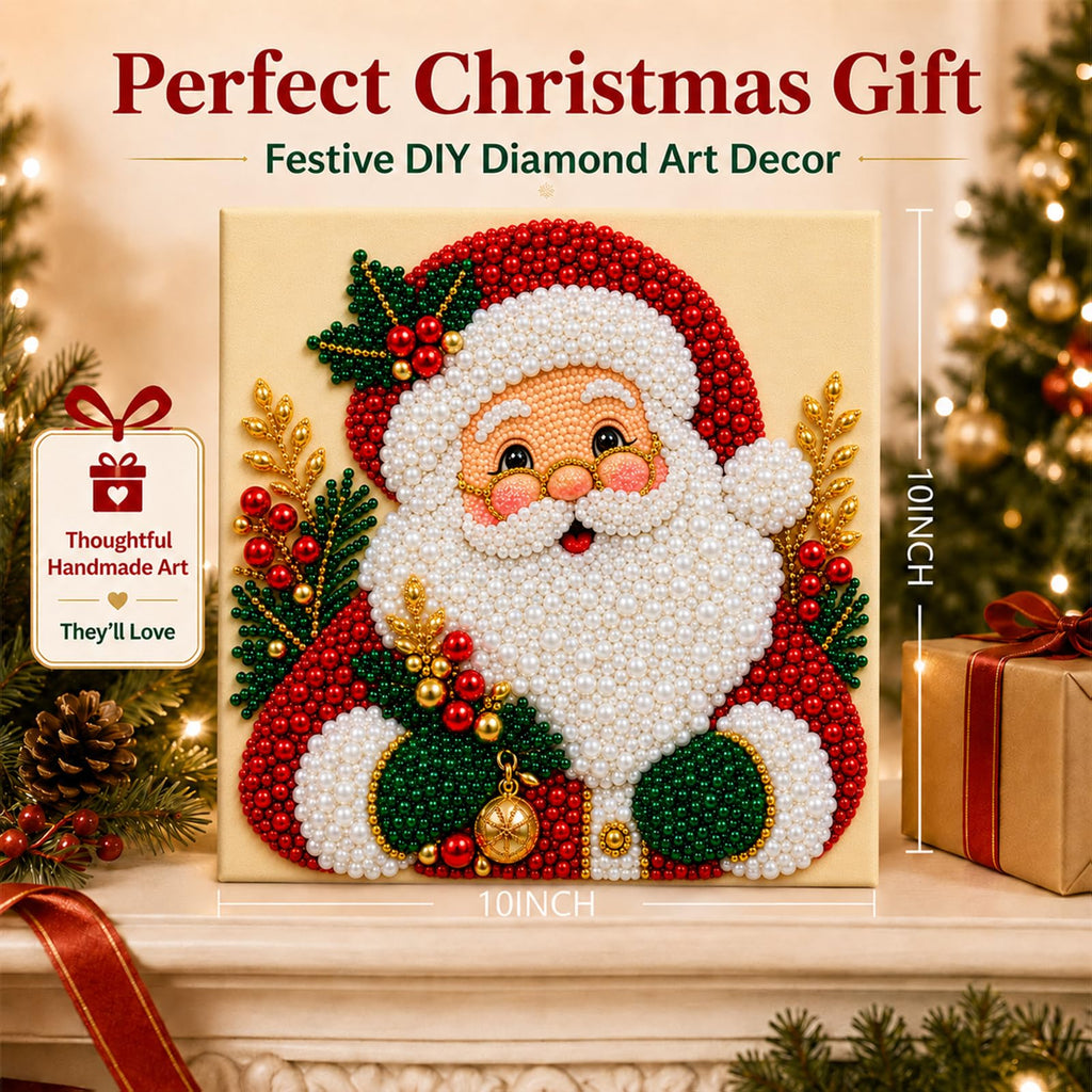 Diamond and Pearl Art Kits for Adults, Christmas Decorations, Framed Decor