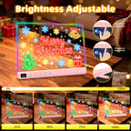 Lumiboard Led Drawing Board with 13 Light Effects, 16" Rechargeable Glow Doodle LED Note Board with Colors, Neon Light Up Drawing Tablet Gifts for Kids for Easter Birthday Christmas Gift Ideas