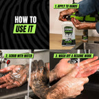 Grip Clean Ultra Heavy Duty Hand Cleaner for Mechanics – Walnut Shell & Clay-Infused Technology Removes Grease, Oil & Paint – Pro-Grade Industrial Hand Soap with Cherry Scent - 32 Fl Oz