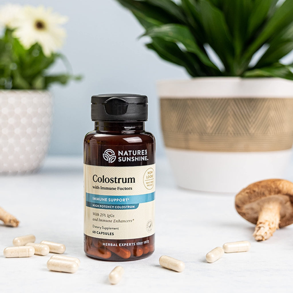 Nature's Sunshine Colostrum with Immune Factors, 60 Capsules | Supports the Immune System and Promotes Gastrointestinal Health