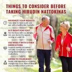 Risabou 2 Bottles Hirudin Peptide 300mg, Nattokinase 150mg with Red Yeast Extract, Black Garlic Extract, Selenium, Vitamin E, Soybean Peptide 7 in 1 Formula丨120 Capsules