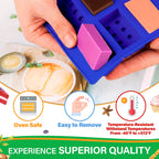 6 Pcs Robot and Bricks Silicone Molds for Chocolate and Candy