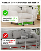 JivaJot Couch Stand Assist Aid for Elderly, Sofa Chair Lift Assist Devices for Seniors Sit to Stand, Standing Aids & Supports, Pregnancy, Disabled, Floor Gap Height ≥ 1.4" Leg Gap ＞24", White