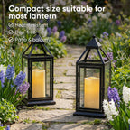 Amagic Waterproof Outdoor Flameless Candles with Timer, Battery Operated Candles with Remote Control, Electric LED Pillar Candle for Outside Patio, Garden, Wedding Decor, D3 x H4 5" 6", Set of 9