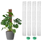 EOX Plastic Moss Pole for Monstera and Climbing Plants, 24-Inch, 4-Pack