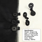 Barydat 400 Pcs Black Shade Cloth Plastic Clips Round Sunshade Net Fixing Clip Fabric Clips for Garden Anti Bird Netting Greenhouse Outdoor Agricultural Netting Fabric Accessories