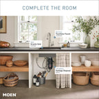 Moen Lite Series PRO Compact Continuous Feed Garbage Disposal for Kitchen Sink with Power Cord, GXP33C