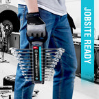 DURATECH Combination Wrench Set, SAE & Metric, 22-piece, 1/4'' to 7/8'' & 8-19mm, CR-V Steel, Organized in Wrench Holder