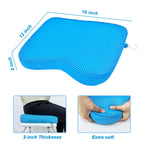 Esme L&H Shower Seat Cushion, Shower Chair Cushion for Transfer Benches, 4D Mesh Fabric Sauna Cushion Shower Chair Pad with Hook, Slip-Resistant, Design for Elderly, Senior, Handicap & Disabled