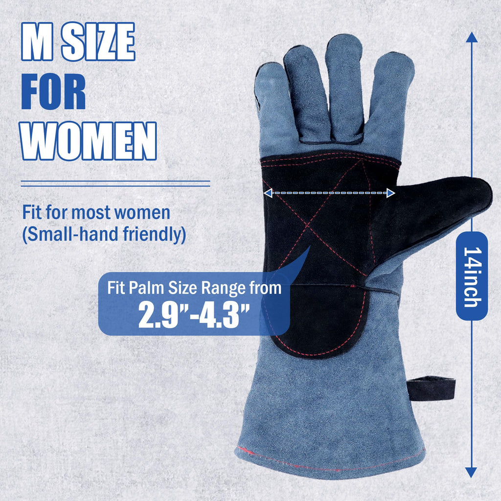 IC ICLOVER Animal Handling Gloves, Snake Bite Proof Gloves, Double Leather