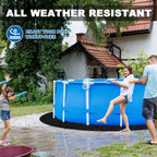 300G/M² Thicker Pool Liner Pad for Above Ground Swimming Pools,12 Ft Round Under Pool Padding, Durable Geotextile Material, Double Density Puncture Resistant, Extend Liner Life,Mats for Pool Bottom