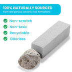 Simple Life Pumice Stone Toilet Bowl Cleaner | Toilet Pumice Stone with Extra Long Handle | Scouring Stick for Toilet Cleaning, Stain Removal on Toilets, Grills, Tiles, Grout & Pools | 4 Pack