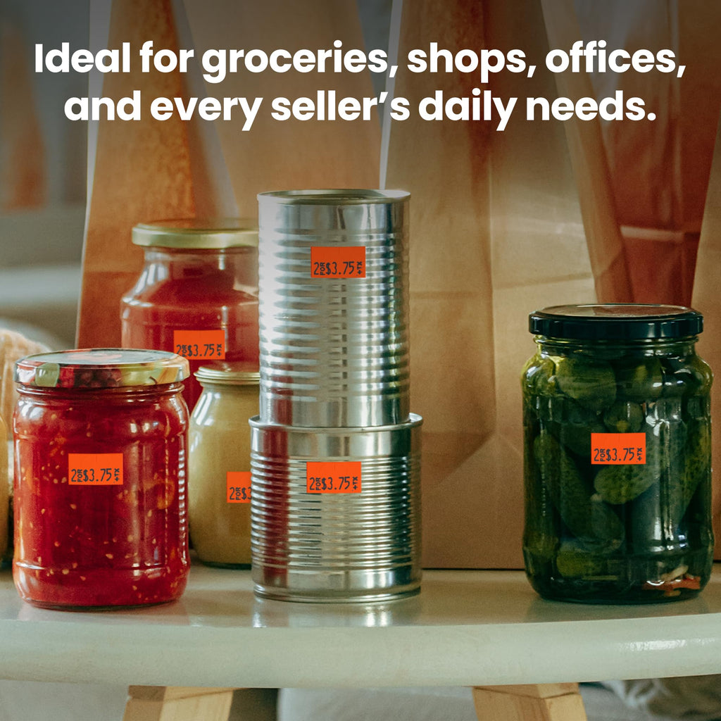 Monarch 1131 Labeler Starter Kit: Includes Price Gun, 10,000 Fluorescent Red Labels, and Preloaded Inker