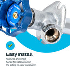 Eastman 10 Inch Frost Free Sillcock, 1/2 Inch MIP x 1/2 Inch Sweat, Blue, 80222