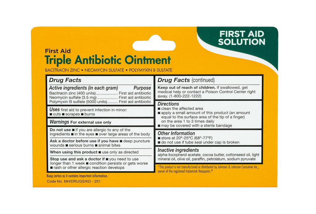TheraCare Triple Antibiotic Ointment, 1 oz Tube