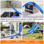 Flexible Race Track Toys for Kids: 15ft Flexible Car Track with Suction Cups - Portable Roll-Up DIY Racetrack Compatible with 1:64 Scale Diecast Cars for Boys & Girls Ages 3+